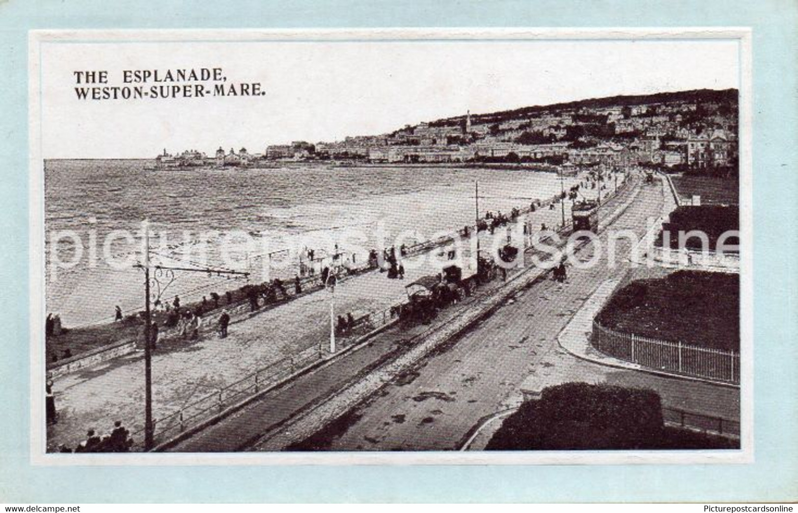 WESTON SUPER MARE THE ESPLANADE OLD B/W POSTCARD SOMERSET - Weston-Super-Mare