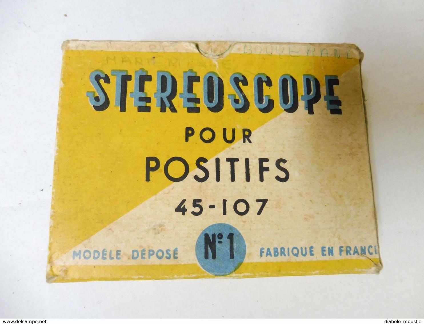 STÉRÉOSCOPE Pour Positifs 45-107   N° 1 (La Vision Réelle Par Le Relief ) - Visores Estereoscópicos