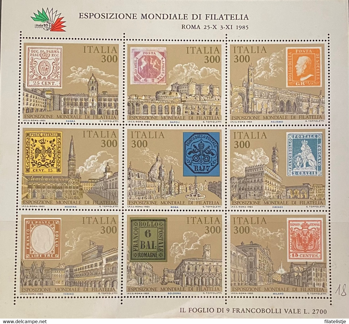 Italië  Blok Van Zegels 1945 - 1953 - Collections