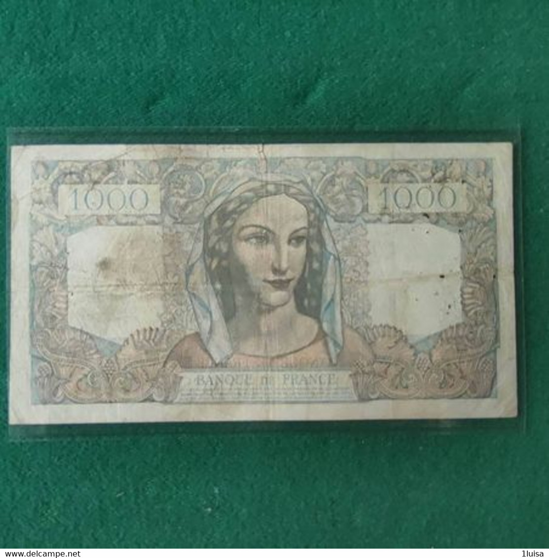 FRANCIA 1000 Francs 1945 - 1 000 F 1945-1950 ''Minerve Et Hercule''