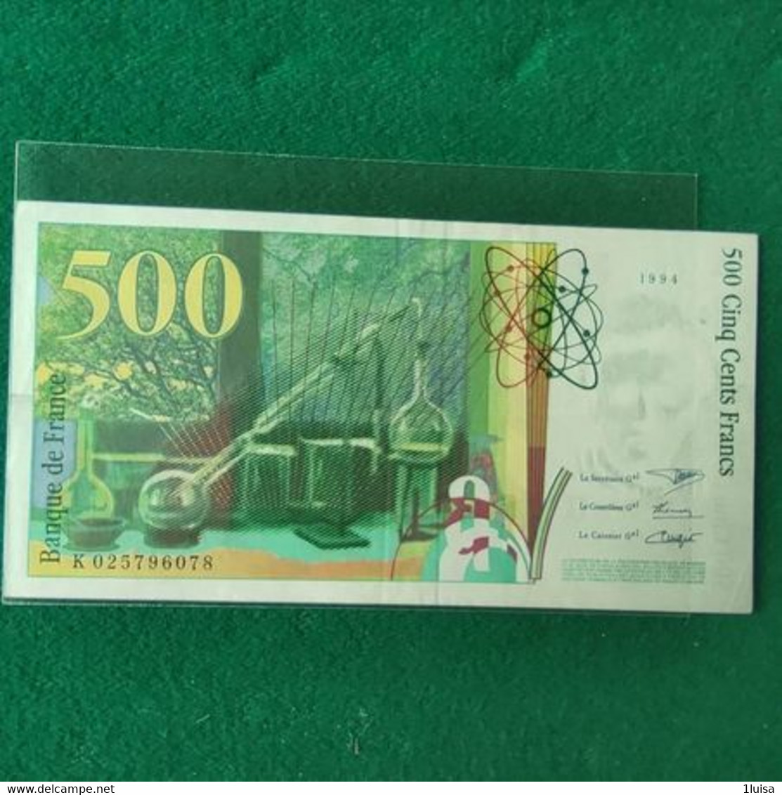 FRANCIA 500 Francs 1994 - 500 F 1968-1993 ''Pascal''