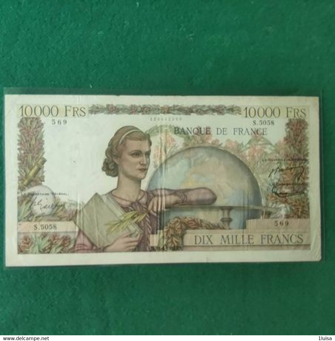 FRANCIA 10000 FRANCS 1953 - 10 000 F 1945-1956 ''Génie Français''