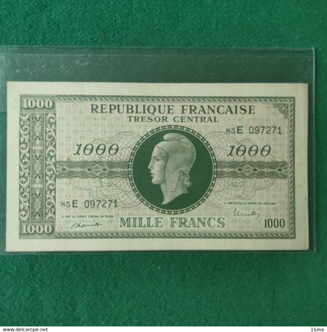 FRANCIA 1000 FRANCS 1643/45 - 1947 Tesoro Francés