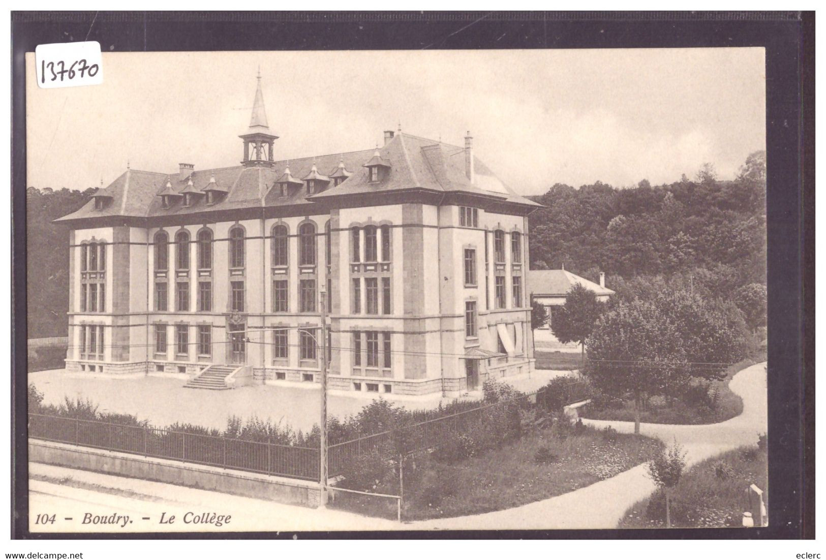 BOUDRY - LE COLLEGE - TB - Boudry