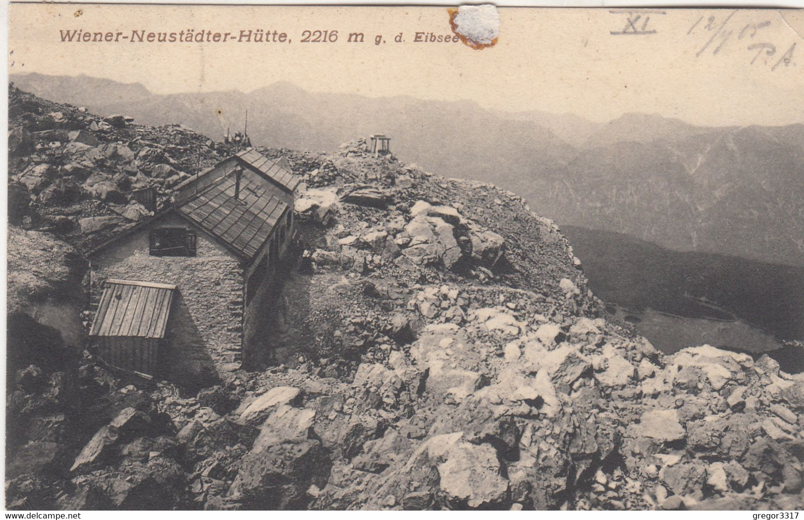 A3279) WIENER NEUSTÄDTER HÜTTE G. D. EIBSEE - 1905 - Altri & Non Classificati