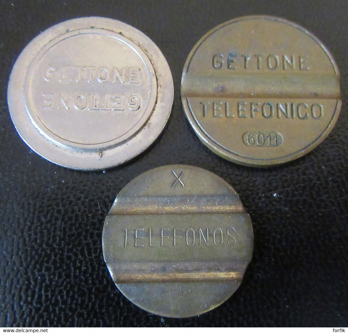 Italie + Espagne - 3 Jetons Dont 2 De Téléphone - Notgeld