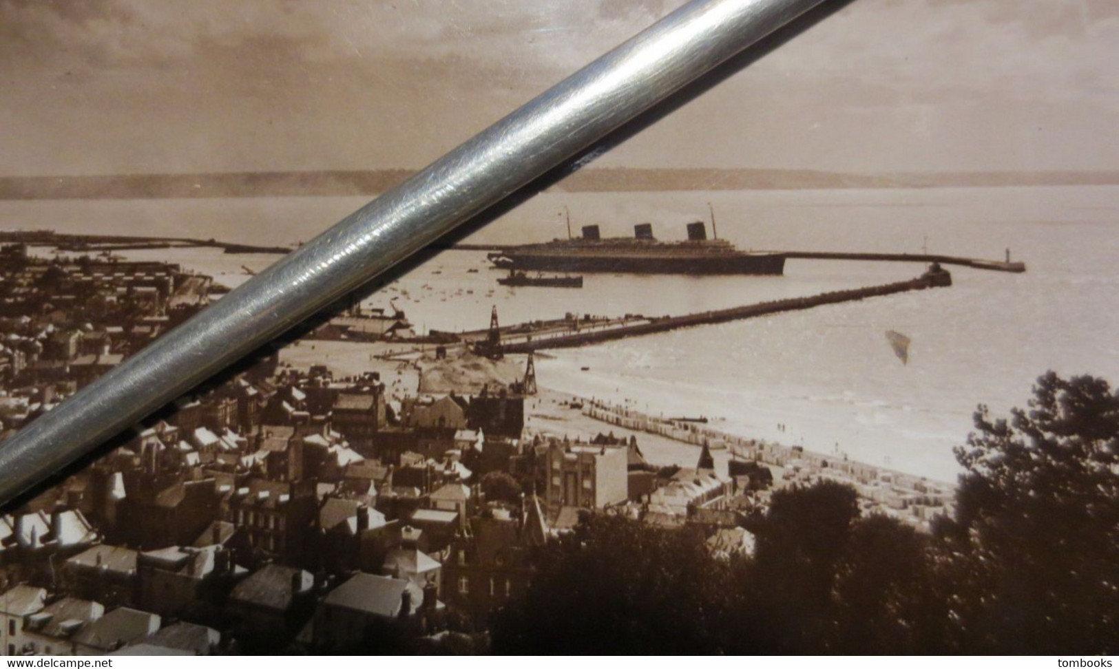 Le Havre - Carte Photo - Sortie Du Paquebot Normandie - Et Vue Générale De L'Avant Port - TITO / Bloc Frères - TBE - - Harbour