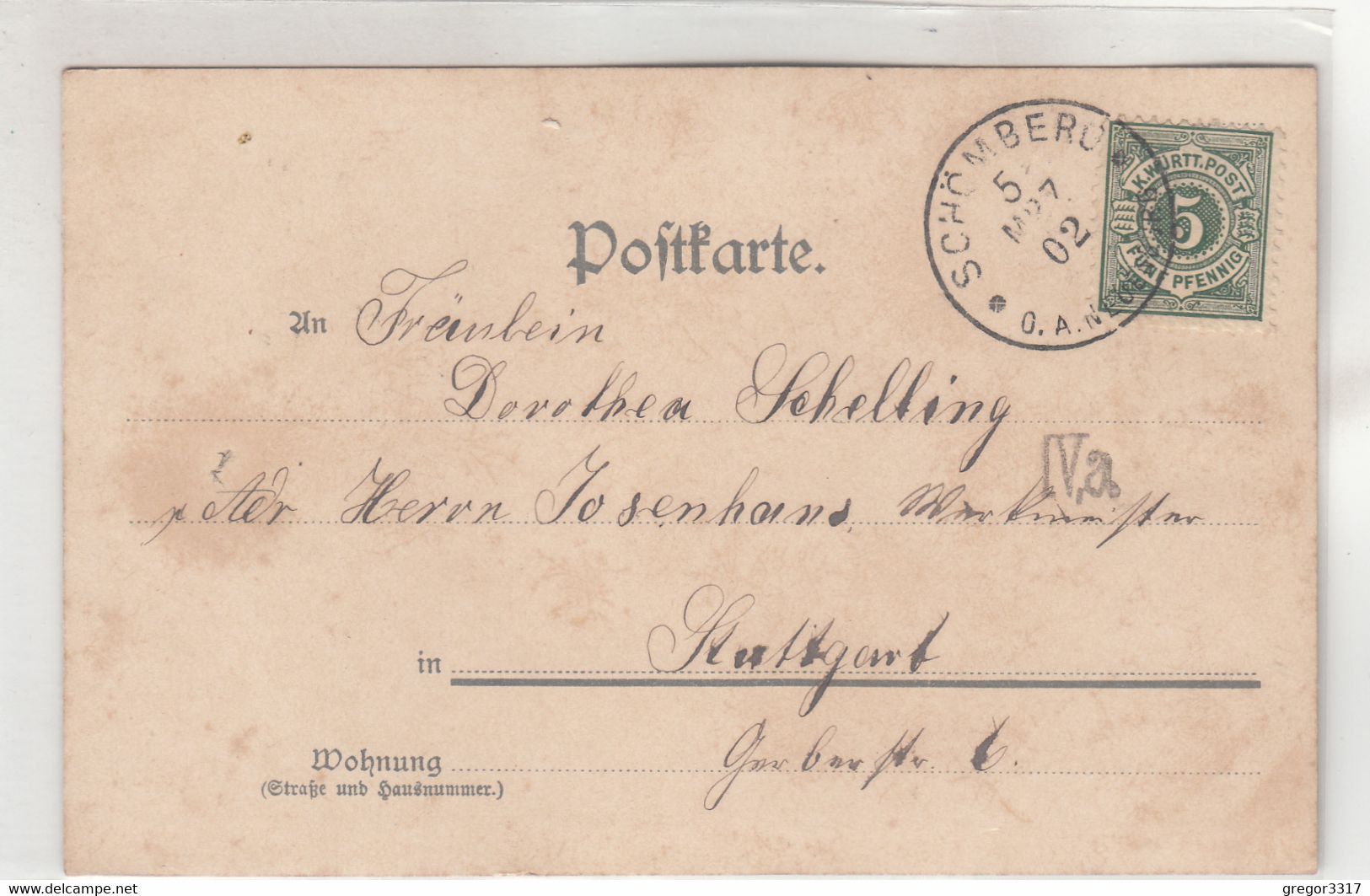 A3296) GRUSS Aus SCHÖMBERG - B. Neuenbürg - Tolle ZWEIBILD LITHO Paul Eitel U. Von Norden 5.3.1902 - Schömberg