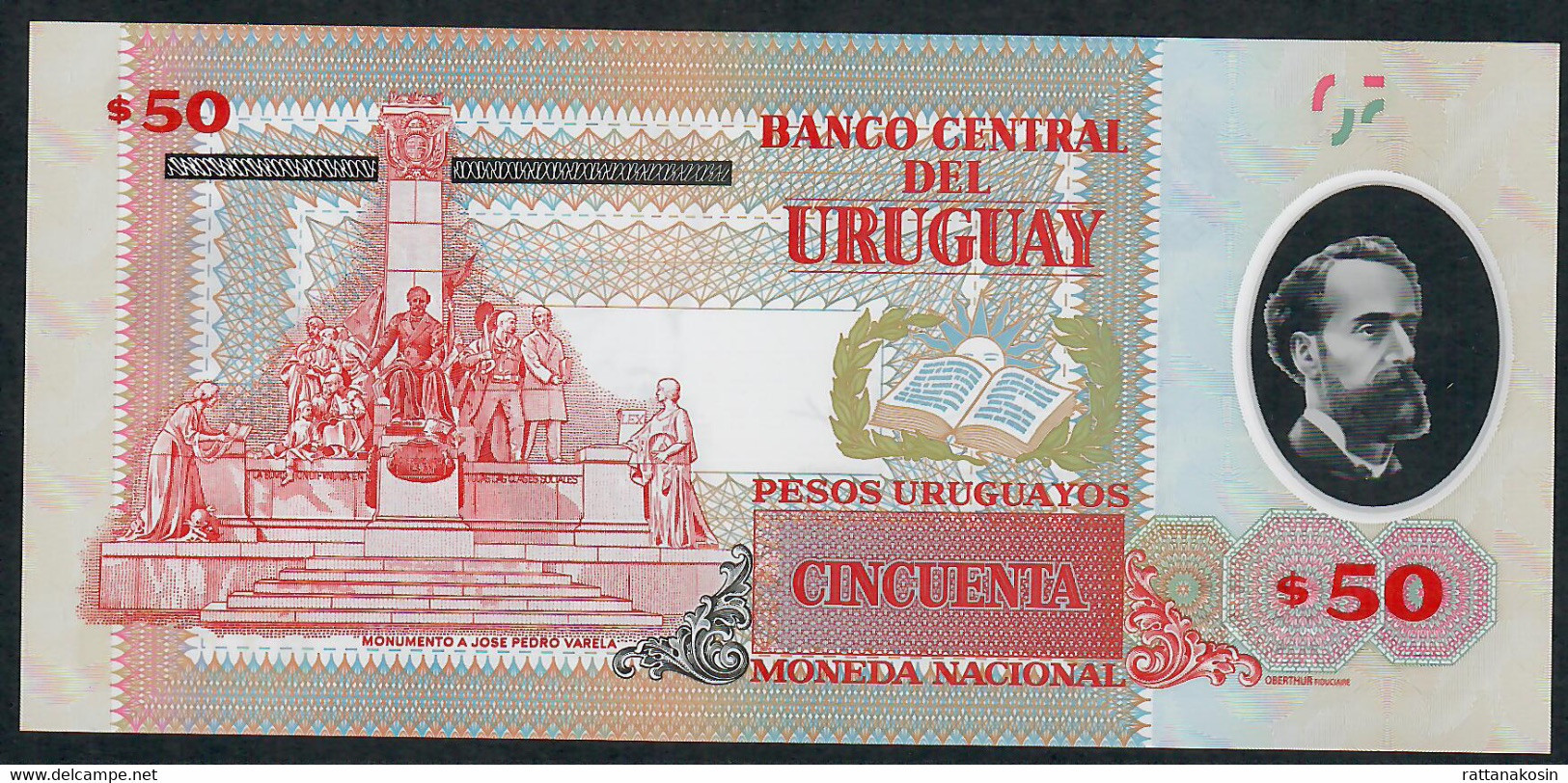 URUGUAY NLP 50 PESOS URUGUAYOS 2020 Serie A       UNC. - Uruguay