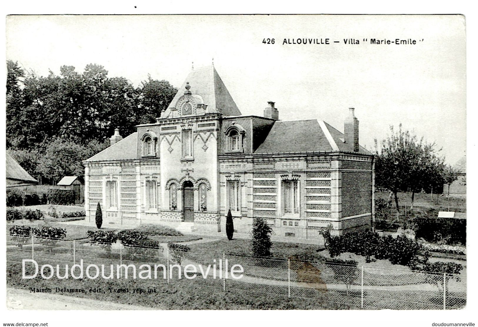 CPA - 76 - ALLOUVILLE - Villa " Marie Emile" - Architecture - Manoir - Allouville-Bellefosse