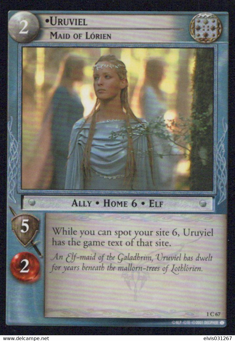 Vintage The Lord Of The Rings: #2 Uruviel Maid Of Lorien - EN - 2001-2004 - Mint Condition - Trading Card Game - Herr Der Ringe