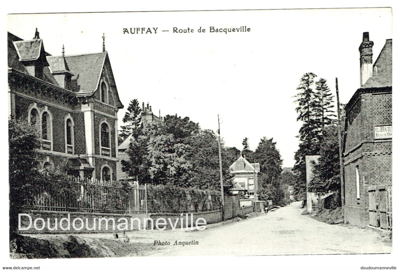 CPA - 76 - AUFFAY - Villas Route De Bacqueville - Auffay