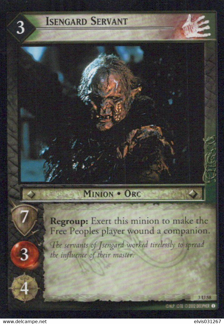 Vintage The Lord Of The Rings: #3 Isengard Servant - EN - 2001-2004 - Mint Condition - Trading Card Game - Lord Of The Rings