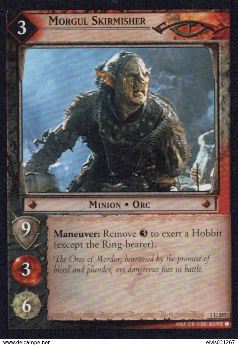 Vintage The Lord Of The Rings: #3 Morgul Skirmisher - EN - 2001-2004 - Mint Condition - Trading Card Game - El Señor De Los Anillos