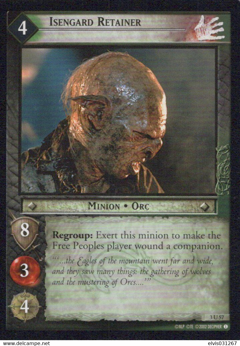 Vintage The Lord Of The Rings: #4 Isengard Retainer - EN - 2001-2004 - Mint Condition - Trading Card Game - Herr Der Ringe