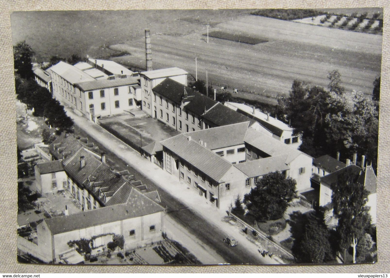 Rare Cpsm Carte Photo 57 Sarrebourg Usines Bellevue Cliché Compagnie Aérienne Française - Voeux 1959 - Sarrebourg