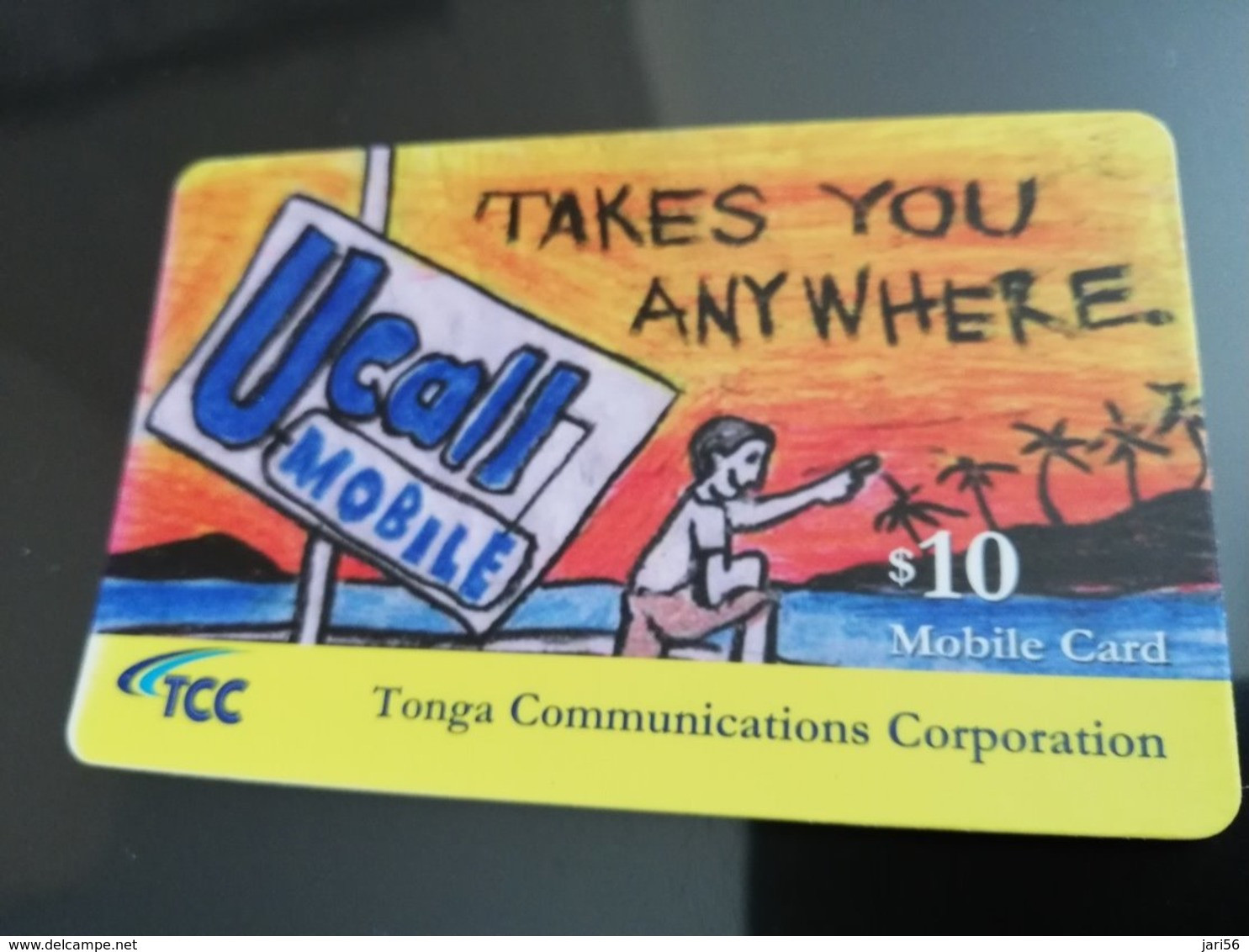 TONGA $10,-   Fine Used Card  ** 6445** - Tonga