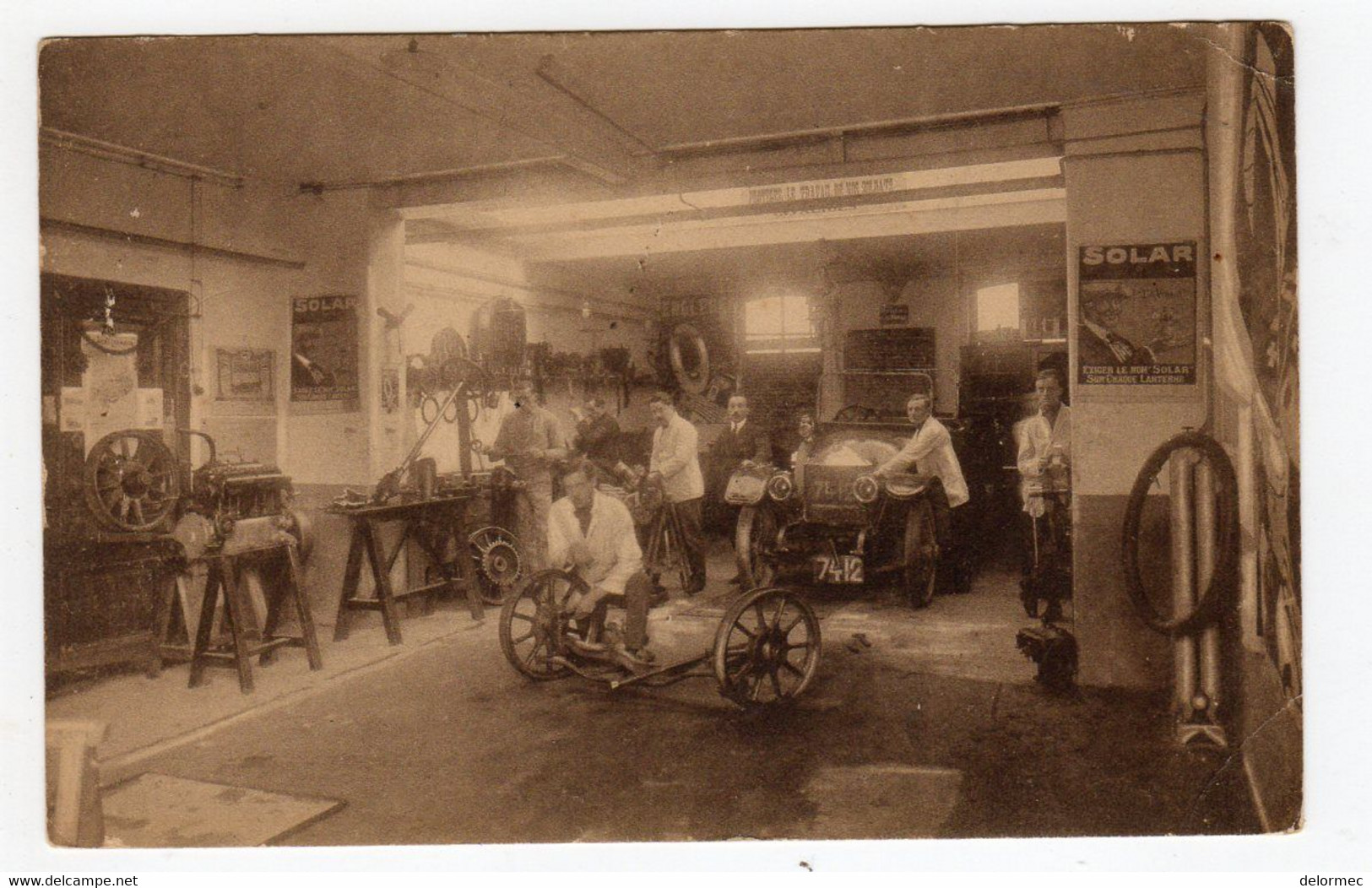 CPA Bruxelles Woluwé Saint Pierre St Pieters Belgique Belgie école Rééducation Soldats Invalides Section Automobile Auto - Woluwe-St-Pierre - St-Pieters-Woluwe