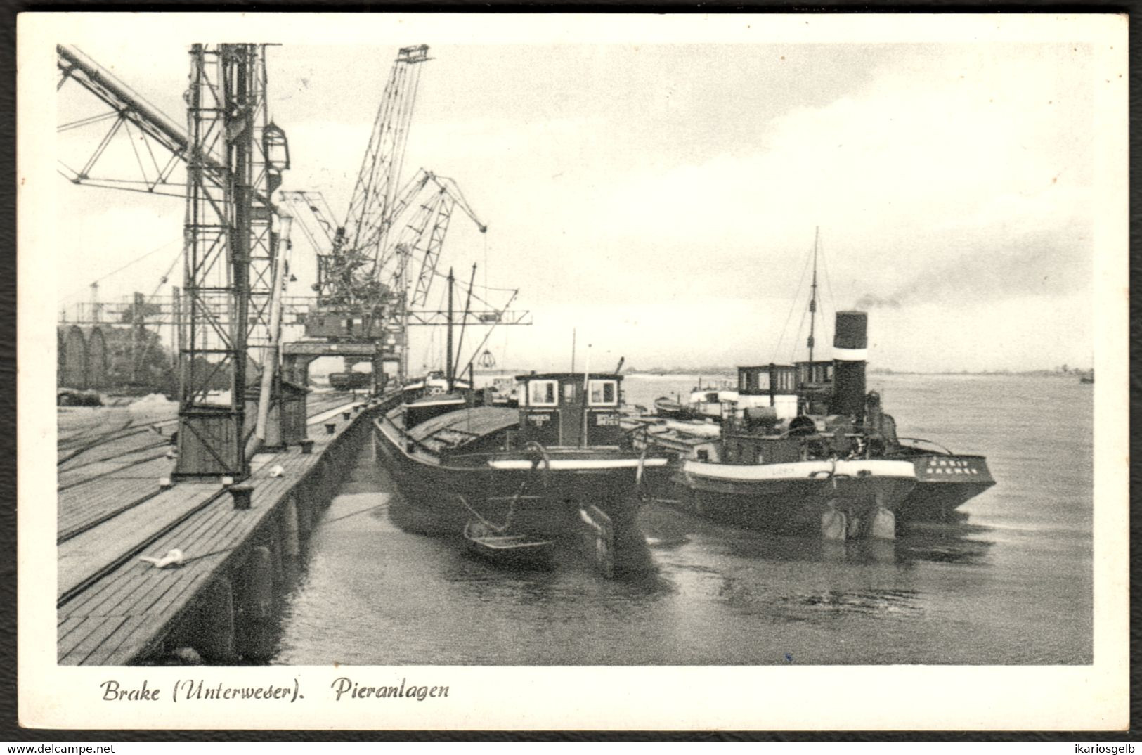 BRAKE Weser Unterweser 1957 " Pieranlagen " Bedarf Mit SoM 500 Jahre Freiburg Nach Schlitz Bei Lauterbach - Brake