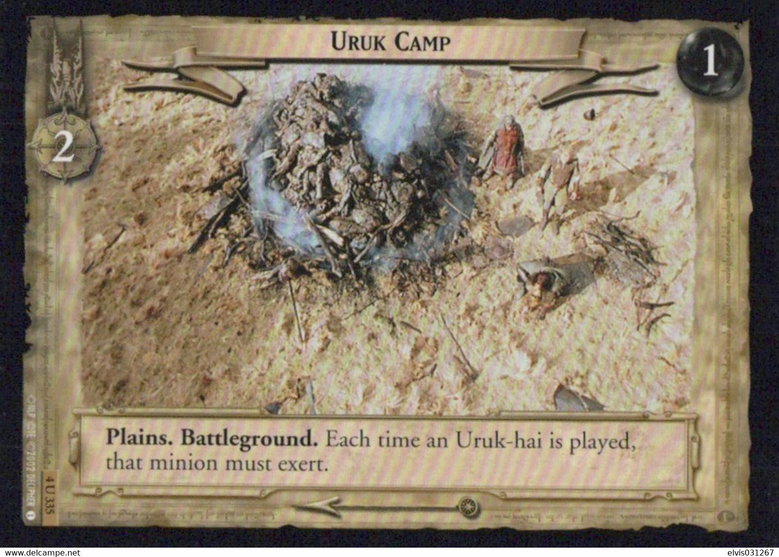 Vintage The Lord Of The Rings: #1-2 Uruk Camp - EN - 2001-2004 - Mint Condition - Trading Card Game - Il Signore Degli Anelli