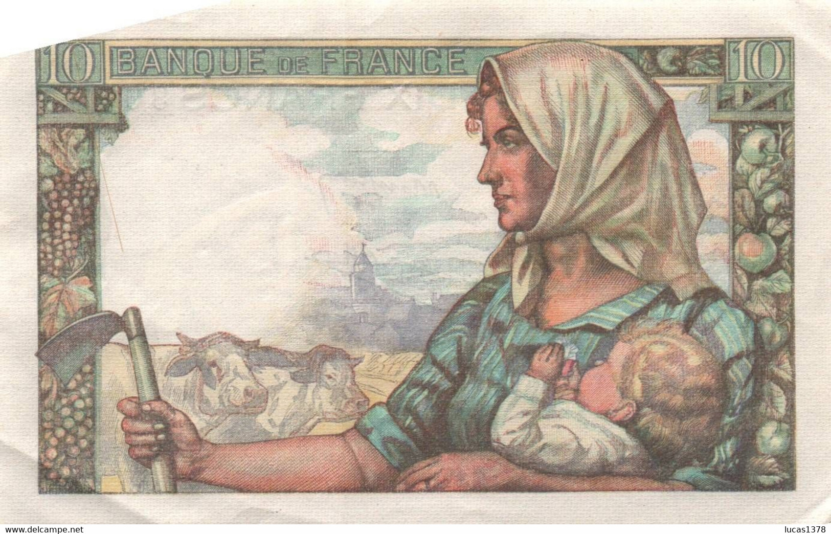 10 FRANCS MINEUR 1943 / TTBE / 	F.08/08 - P99e - 25-3-1943, Alphabet 39-54 - 10 F 1941-1949 ''Mineur''