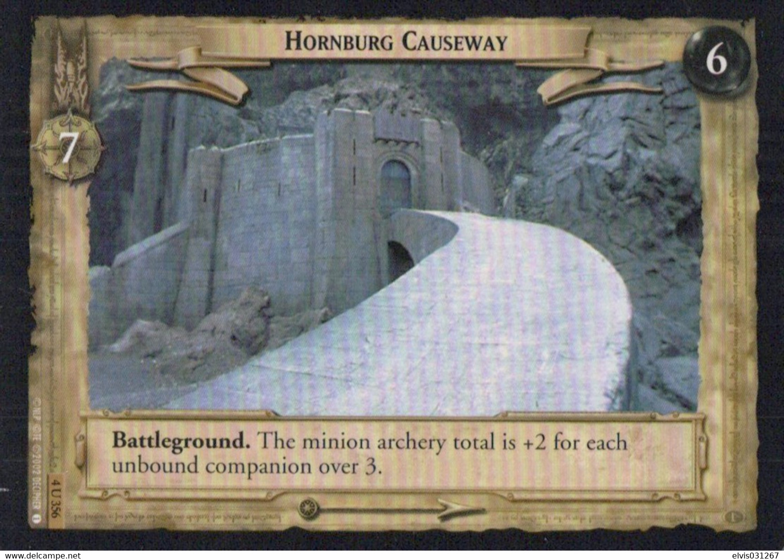 Vintage The Lord Of The Rings: #6-7 Hornburg Causeway - EN - 2001-2004 - Mint Condition - Trading Card Game - Herr Der Ringe