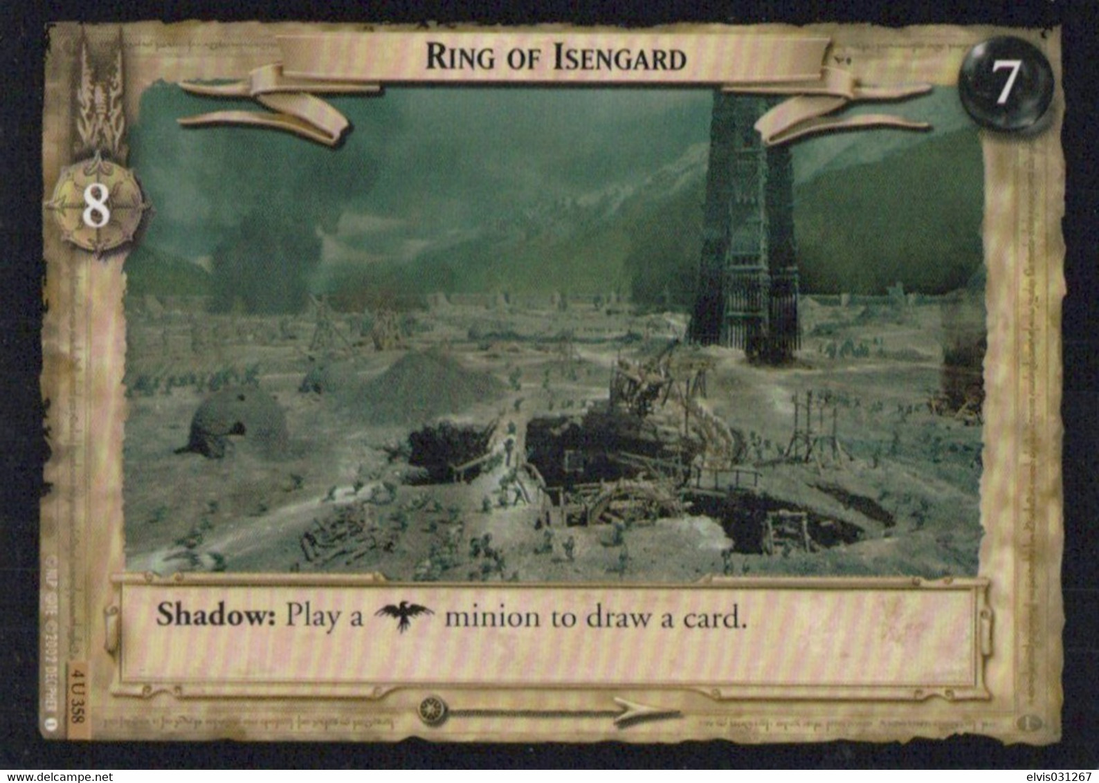 Vintage The Lord Of The Rings: #7-8 Ring Of Isengard - EN - 2001-2004 - Mint Condition - Trading Card Game - Herr Der Ringe