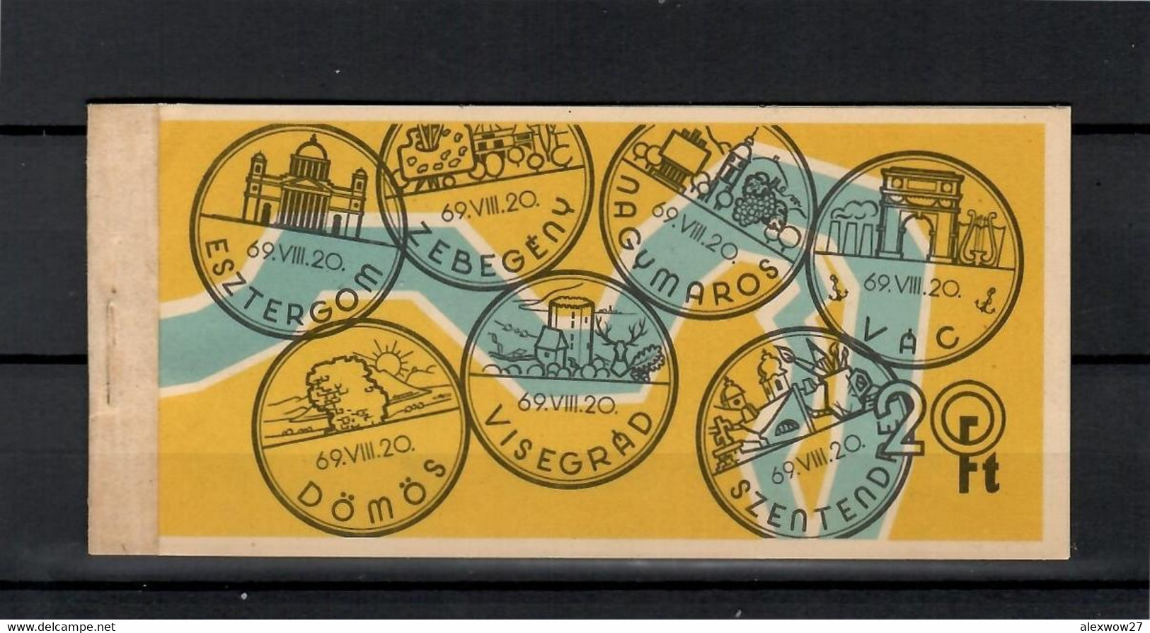 (E) Ungheria 1969  -- Booklet Rivers Danubio--   **MNH - Postzegelboekjes