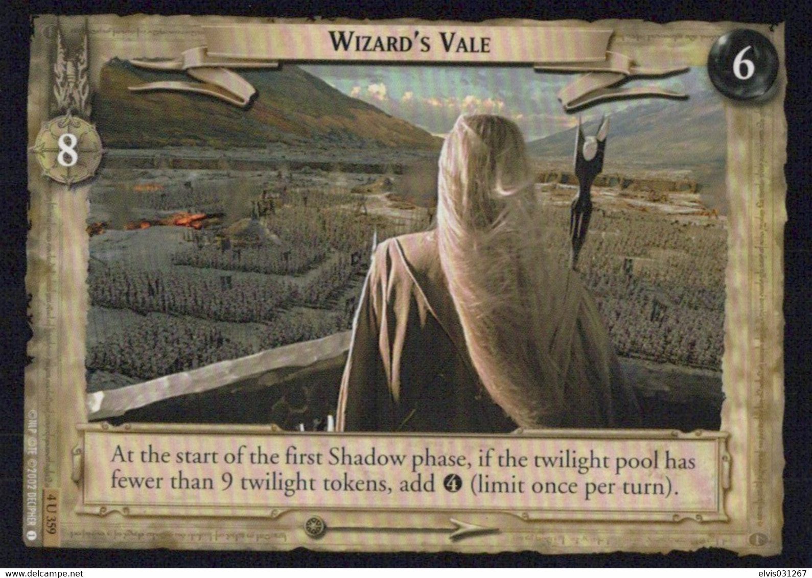 Vintage The Lord Of The Rings: #6-8 Wizard's Vale - EN - 2001-2004 - Mint Condition - Trading Card Game - Il Signore Degli Anelli