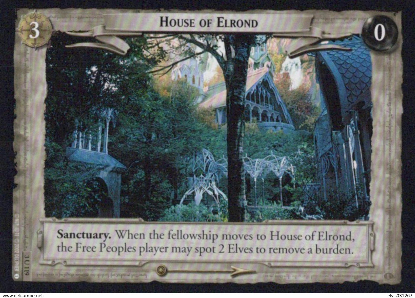 Vintage The Lord Of The Rings: #0-3 House Of Elrond - EN - 2001-2004 - Mint Condition - Trading Card Game - El Señor De Los Anillos