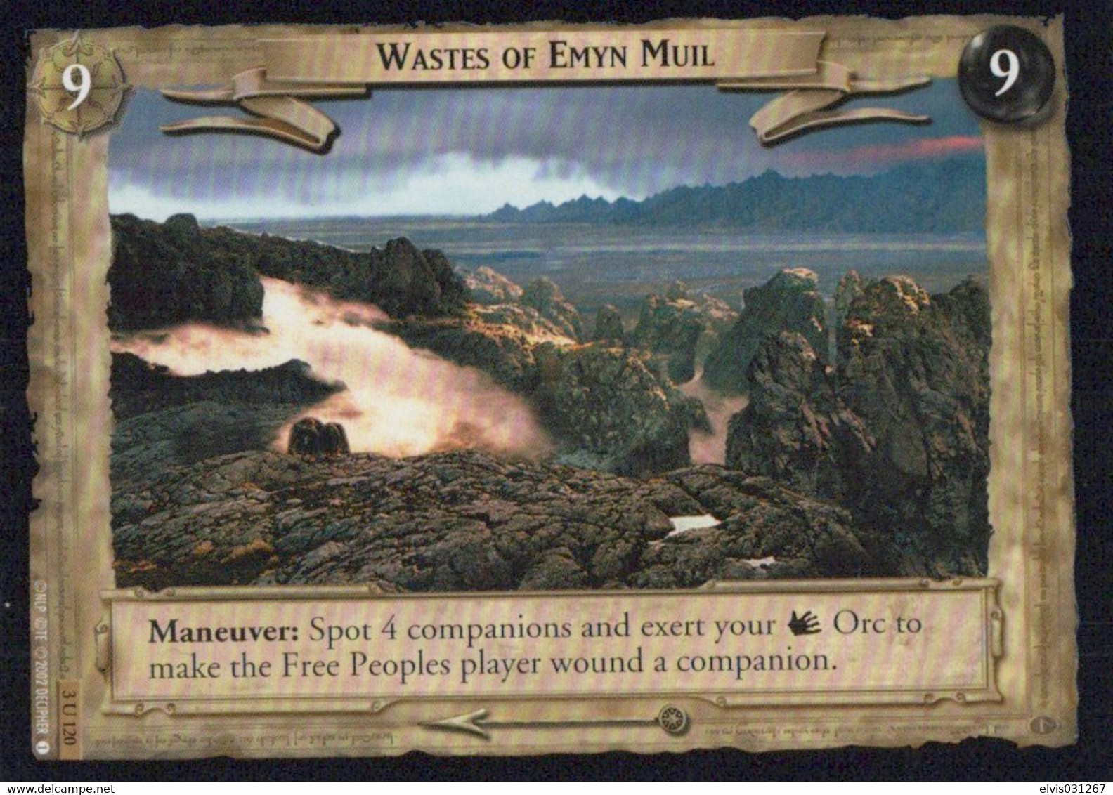 Vintage The Lord Of The Rings: #9-9 Wastes Of Emyn Muil - EN - 2001-2004 - Mint Condition - Trading Card Game - Herr Der Ringe