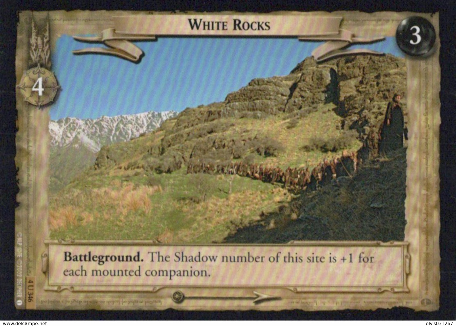 Vintage The Lord Of The Rings: #3-4 White Rocks - EN - 2001-2004 - Mint Condition - Trading Card Game - Lord Of The Rings