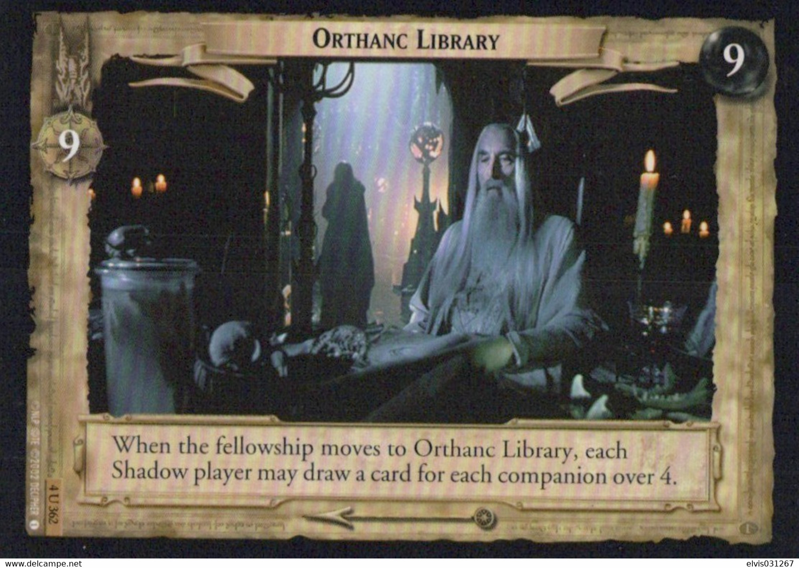 Vintage The Lord Of The Rings: #9-9 Orthanc Library - EN - 2001-2004 - Mint Condition - Trading Card Game - Il Signore Degli Anelli