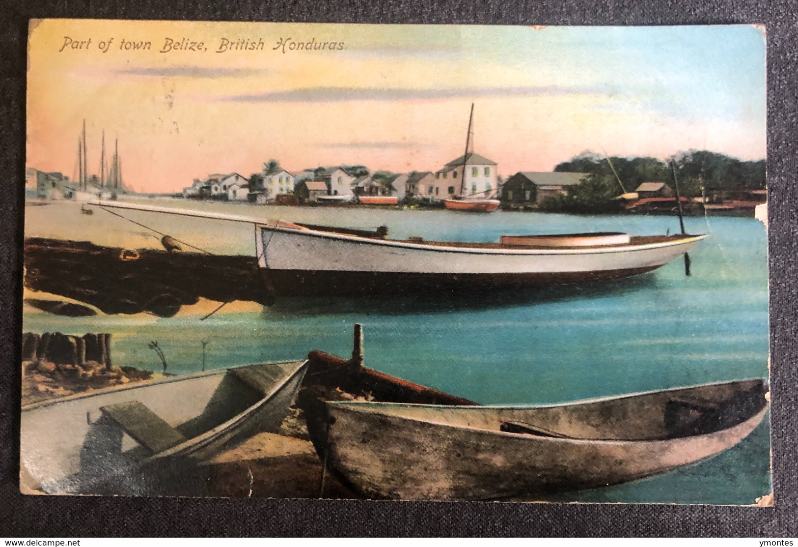 Postcard British Honduras , Port Of Belize 1908, Circulated In United Kingdom - Belize