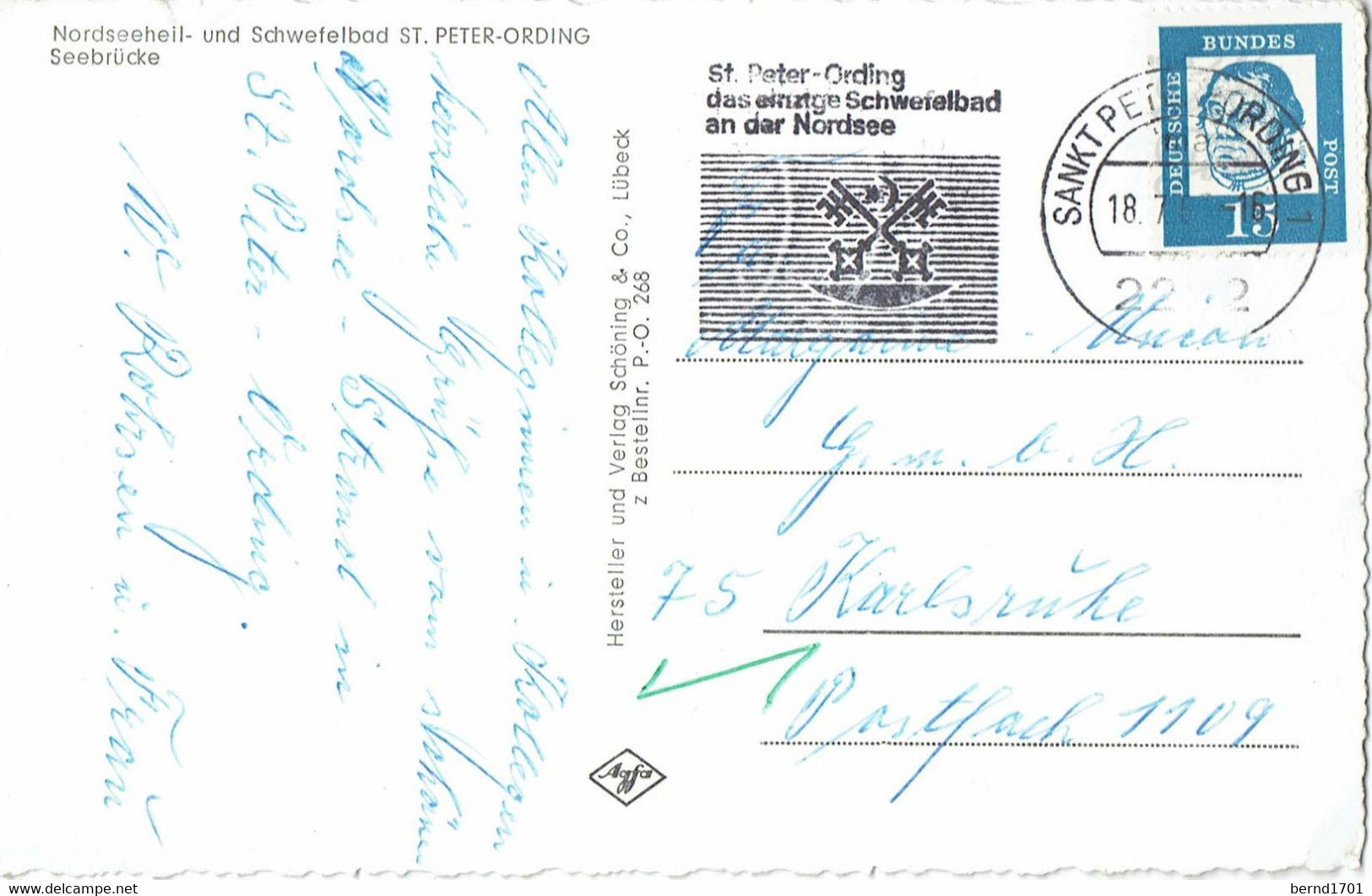 Germany / St. Peter-Ording - Ansichtskarte Echt Gelaufen / View Card Used (X1222) - St. Peter-Ording