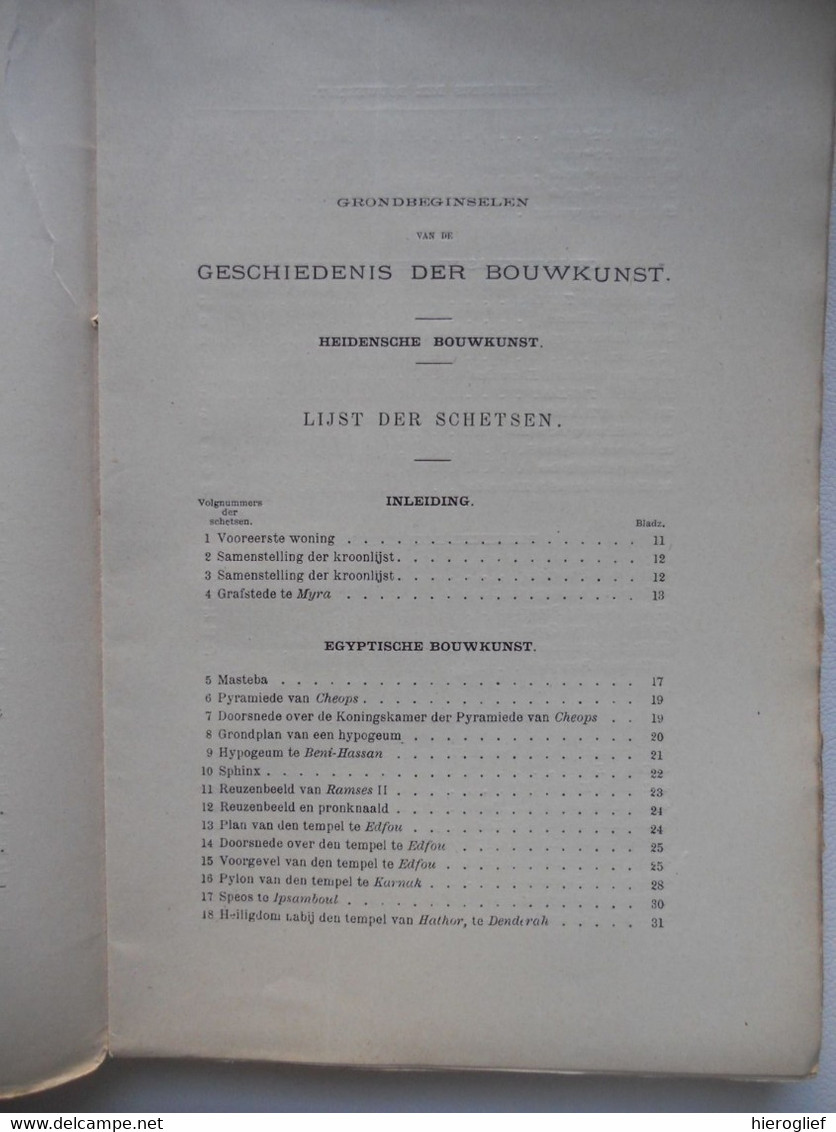 GESCHIEDENIS DER BOUWKUNST III MODERNE BOUWKUNDE Door Alfons Van Houcke 1906 Architectuur Architect Materialen - Histoire