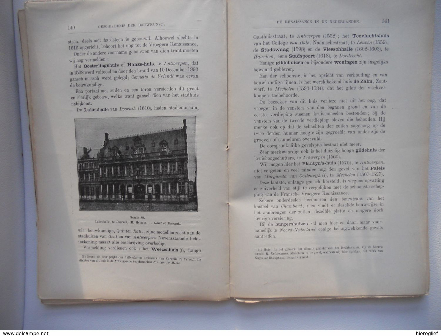 GESCHIEDENIS DER BOUWKUNST III MODERNE BOUWKUNDE door Alfons van Houcke 1906 architectuur architect materialen