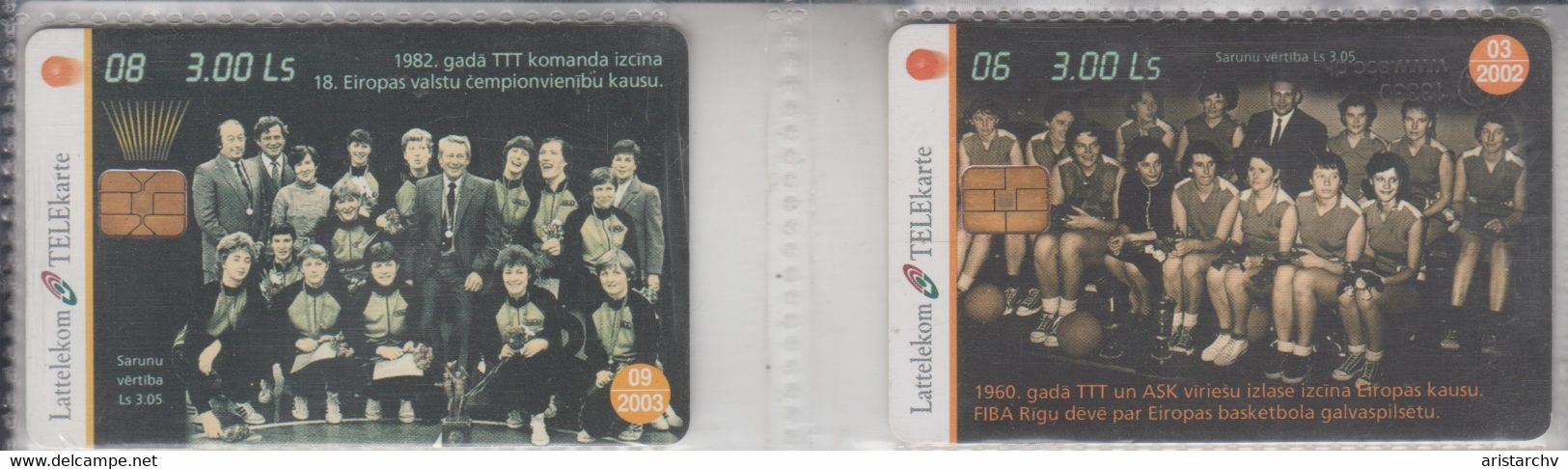 LATVIA 2001 BASKETBALL VALDIS VALTERS 3 CARDS - Letland