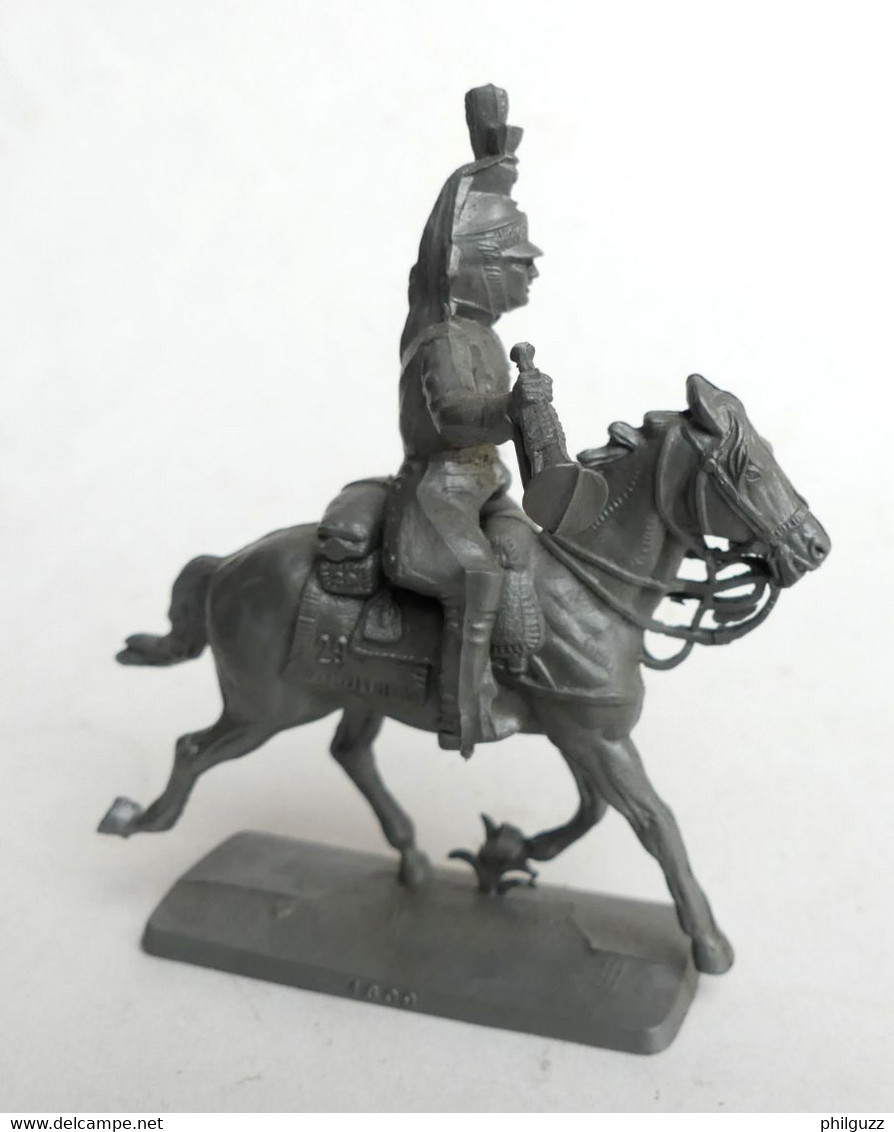 Figurine publicitaire MOKAREX premier empire Cavalier dragon trompette 1809 