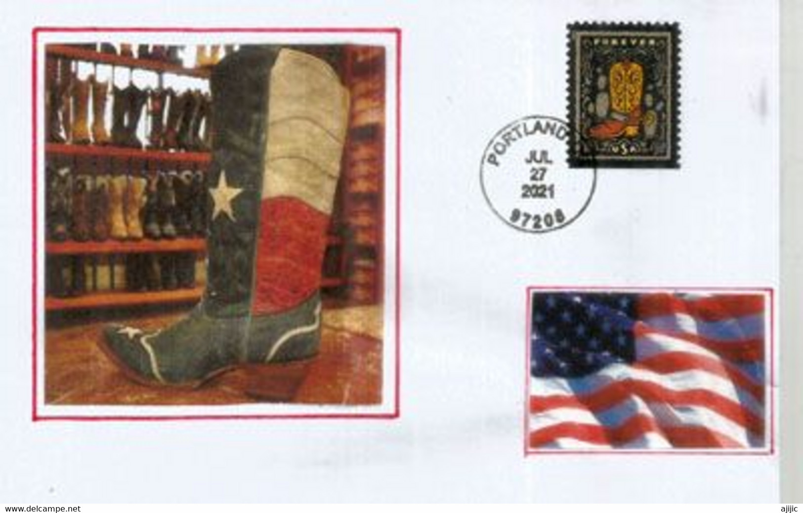 Western Wear Stamps 2021.(Farm & Ranch Work Clothing Garments) Letter Portland. Oregon. - Briefe U. Dokumente