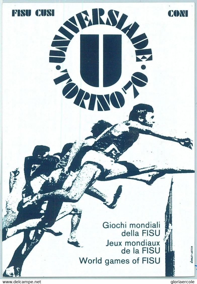 67733 - ITALY - POSTAL HISTORY - POSTMARK On POSTCARD - 1970, Universiade Games, Torino '70, Water Polo - Waterpolo