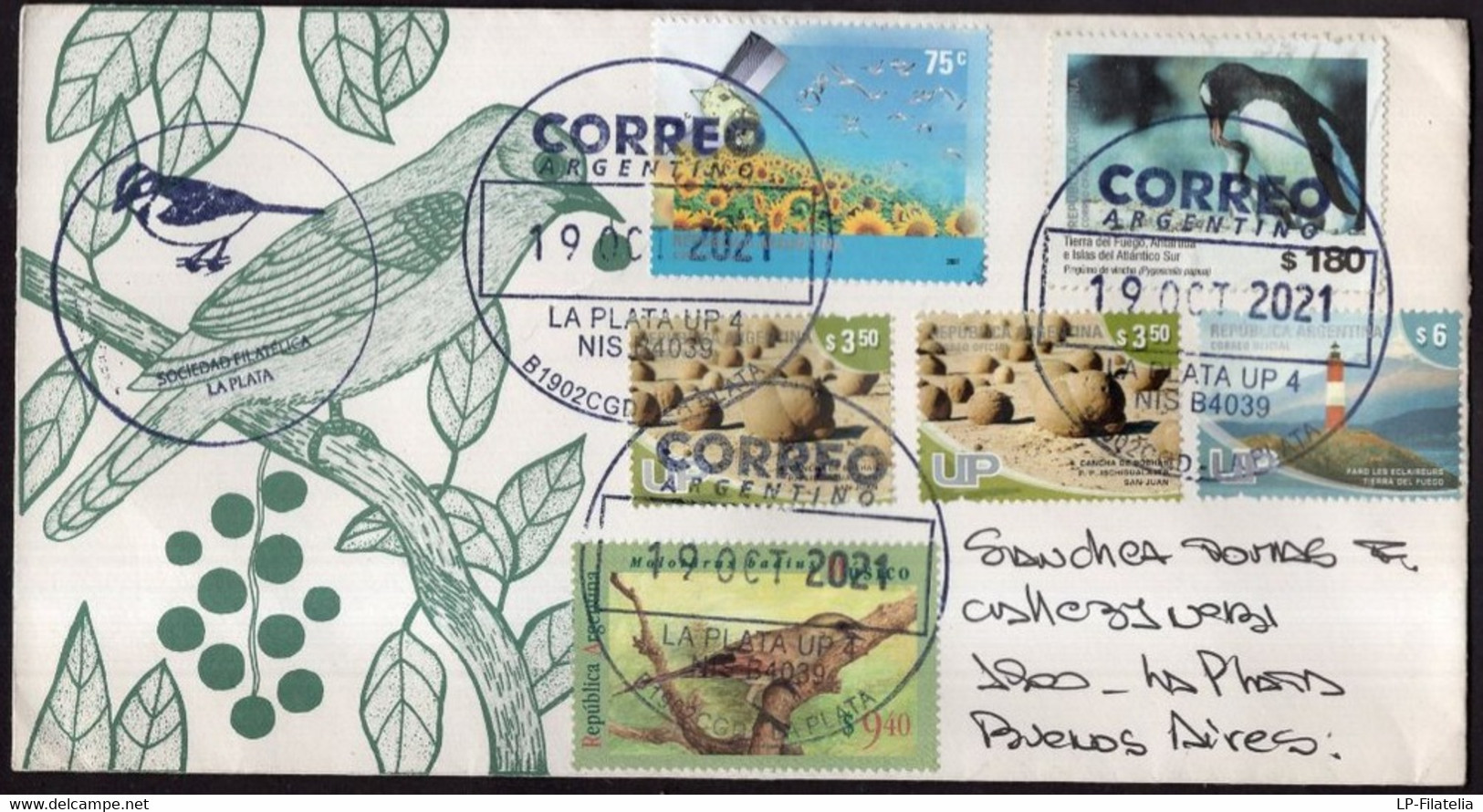 Argentina - 2021 - Lettre - Pajaros - Oiseaux - Birds - Lettres & Documents