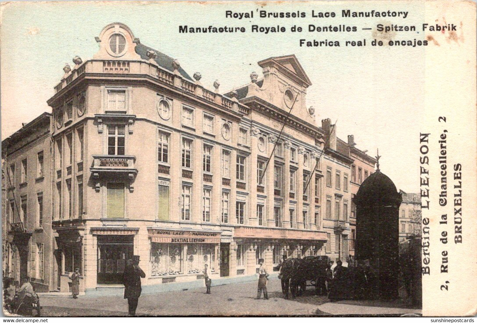 Belgium Brussels Royal Brussels Lace Manufactory 1910 - Istituzioni Internazionali