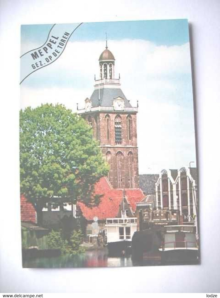 Nederland Holland Pays Bas Meppel Met Gezicht Op De Toren - Meppel