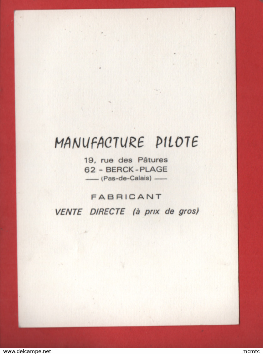 CPM  Verso Pas Carte Postale - " Le Porteur D'eau  " -( Manufacture Pilote  Berck Plage ) - Berck