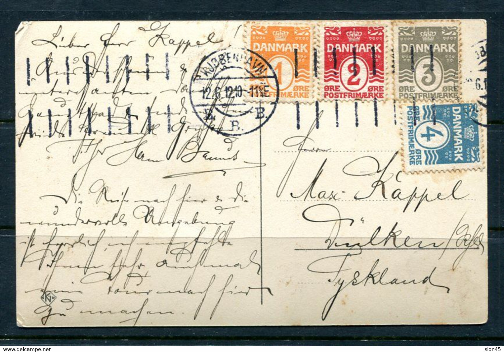 Denmark 1912 Picture Postal  Card Tyskland 11810 - Brieven En Documenten