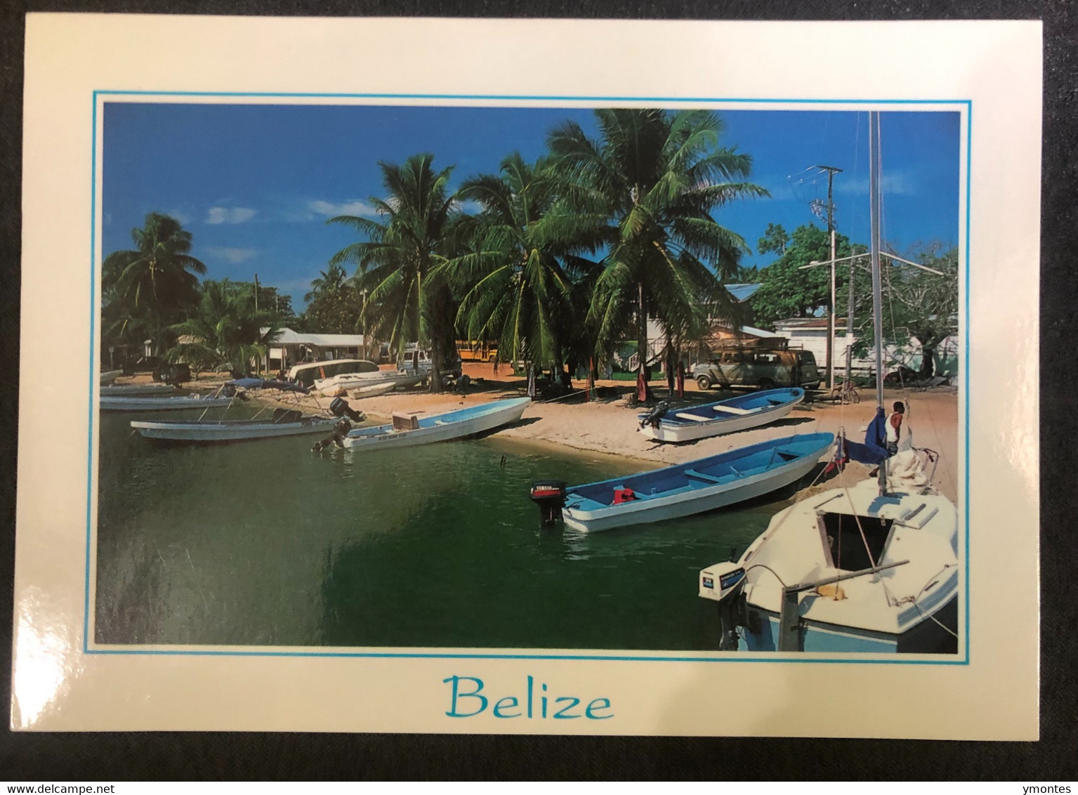 Postcard Belize 2000, Boating In Placencia - Belize