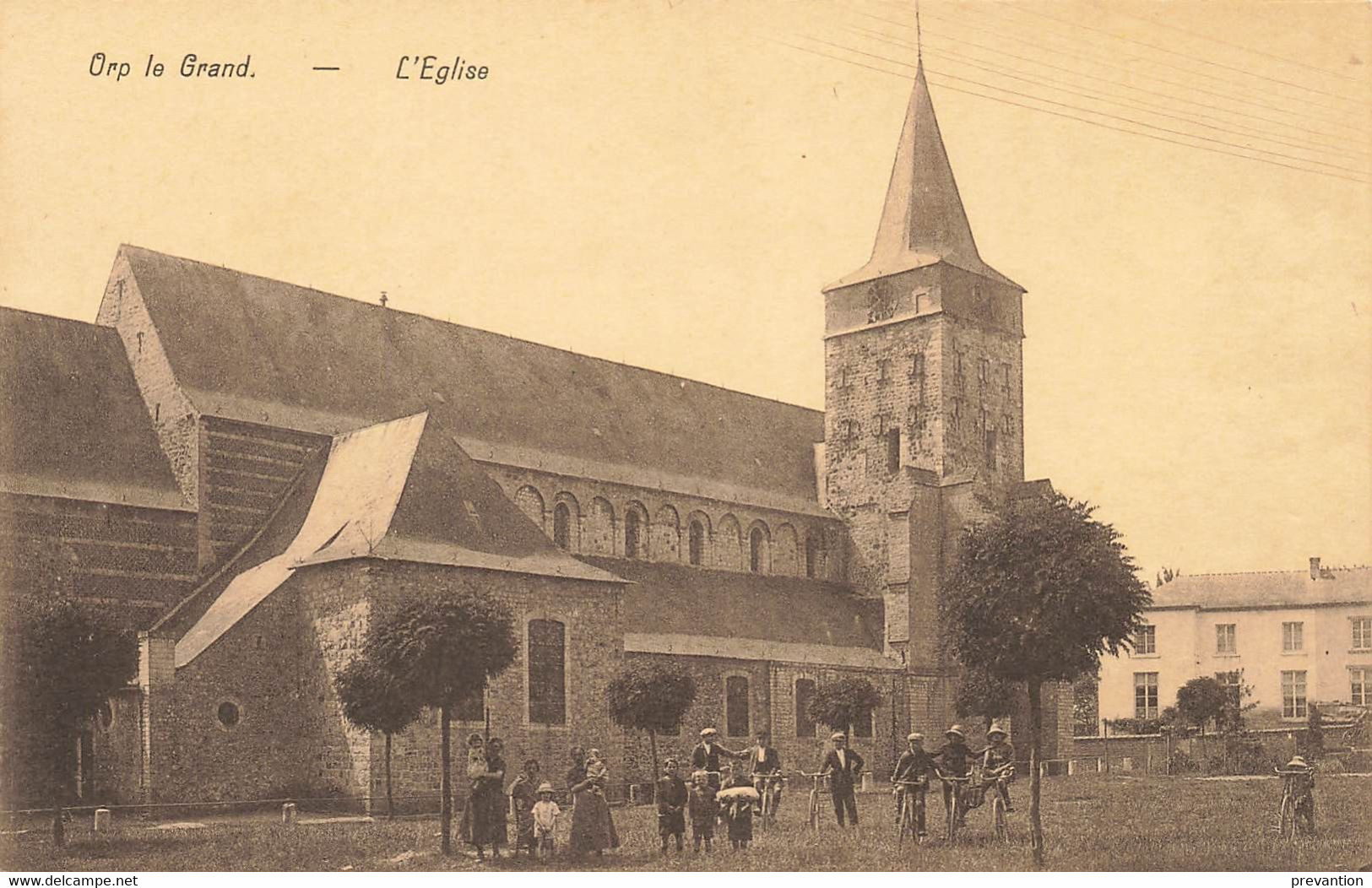 ORP Le GRAND - L'Eglise - Carte Très Animée - Orp-Jauche