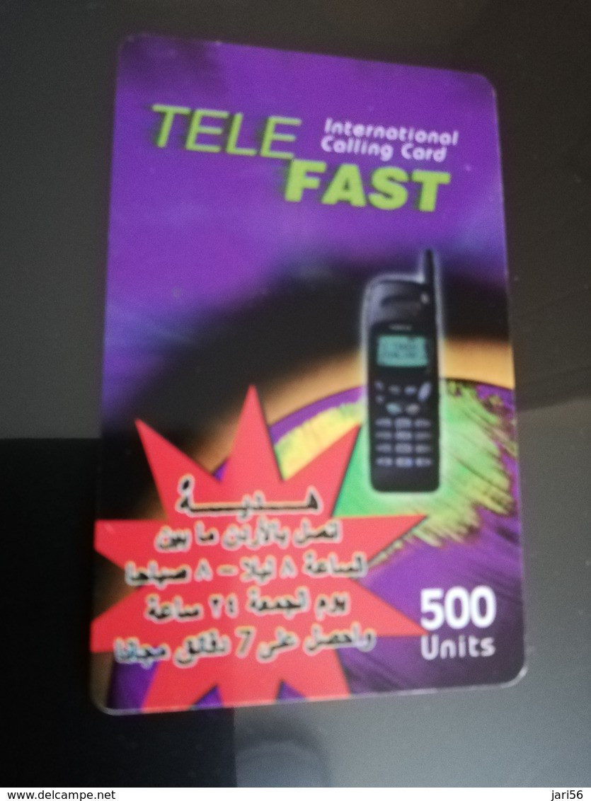 PALESTINA  500 UNITS TELE FAST PREPAID     ** 6484** - Palestine