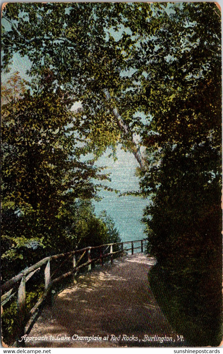 Vermont Burlington Approach To Lake Champlain At Red Rocks 1910 - Burlington